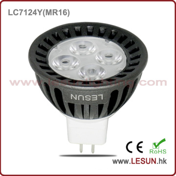 Lumière de tasse de CA / CC 12V 5W MR16 LED avec la base LC5124y de Gu5.3